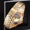 2019 New 19 Colors Mens Luxury Watch Movement Movement Glide COOTH ESHOUSE SAPPHIRE GLASS SIVAL و GOLD WRISTWATCH286O