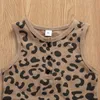 3 Colors 2020 New Baby Leopard Rompers Newborn Causal Cotton Jumpsuits Fashion Kids Short Climbing Clothing M1860