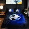 3Dフットボール印刷寝具セット野球サッカーバスケットボールパターン羽毛布団カバーセットホームベッドルーム装飾ベッドリネンベッドクロス2546102