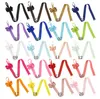 Haar boog houder vaste kleur grosgrain cadeau lint boetiek haarclip houders handgemaakte bakhouten houder haaraccessoires