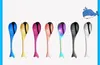 Magic Color Coffee Mixing Spoons Puffer Fishes Whales Dolphins Spoon Originality Marine Animal Dinnerware With Different Colors 4 5xc2 J1