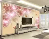 Custom 3d Wallpaper Fantasy Flower Butterfly Living Room Bedroom Background Wall Decoration Mural Wallpaper