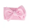 Barnflicka Stretch Turban Knot Headband Toddler Baby Girl Big Bow Knot Hårband Solid Headwear Head Wrap Hårband Tillbehör GB1664