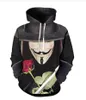 Ny mode harajuku stil 3d utskrift hoodies v för vendetta män kvinnor höst och vinter sweatshirt hoodies coats xb07