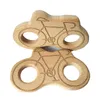 4pcs Natural Beech Wooden Bicycle shape Teether Baby Teether Toy Safe Newborn Kids Teething Toy Baby Shower Gift