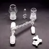 Glass Bong Drop Down Adapters 3 Joint Reclaim Ash Catcher Adapter för vattenpipor Glass Bong Oil Rigs 14,4 mm eller 18,8 mm med Keck Clip