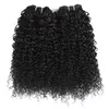 Indian maagd haar kinky krullende 3 bundels onbewerkte Indiase Curly Virgin Human Hair Extensions Gaga Queen7296355