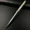 Livraison gratuite argent or noir stylo à bille stylo à bille en métal fournitures de bureau scolaire ensemble papeterie recharge 0.7mm stylo à bille