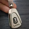 Hochwertiger 3D-Metall-Auto-Schlüsselanhänger, Schlüsselanhänger, Logo, Auto-Mode-Accessoires für Lada Kalina Granta, Kettenring