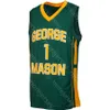 MI08 Custom George Mason Basketball Jersey NCAA College Jamal Hartwell II Javon Greene Miller Wilson Xavier Johnson Josh Oduro