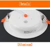 LED-panelljus 5W 7W 9W 12W 15W 18W SMD2835 Downlight AC85-260V Armatur Taklampa för inomhusbelysning