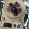 DHX SW natural raw amethyst quartz crystal gemstone mineral specimen reiki healing crystal stone remove negative energy9784432