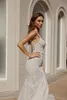 2020 encantador casamento Vestidos Spaghetti Lace Beads lantejoulas vestidos de noiva sexy Abrir Backless varredura Train Vestido de Noiva Sereia