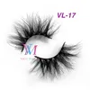 100% Mink rzęsy 19-25 mm Wispy Fluffy Fake Lashes 5D Makeup Big Volume Crisscross Reusable False Eyelashes Extensions 64 Styles DHL