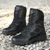 Mężczyźni Wysokiej Jakości Desert Tactical Buty męskie Praca Safty Buty Swat Army Boot Tacticos Zapatos Combat Botki Rozmiar: 39-47