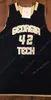 Georgia Tech Yellow Jackets Basketball Jersey NCAA College Devoe Jose Aarado Moses Wright James Banks III Usher Stephon Marbury Chris Bosh