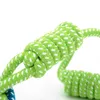 Pet Supply Dog Toys Dogs Chew Teeth Clean Outdoor Traning Fun Playing Green Rope Ball Toy For Large Small Dog Cat