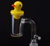 16mm 20mm Quarzo Enail Banger Con Anatra Carb Cap Gancio Femmina Maschio 10mm 14mm 18mm Quarzo E Nail Banger Chiodi Per Bong Di Vetro