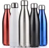 500ml 17oz Cola water bottle vacuum insulated travel drinking glass double wall stainless steel coke shape outdoor thermal insulation cup