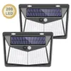 208LED Solar Light PIR Motion Sensor Outdoor Solar Lamp Wall Lamp IP65 Waterproof Security Light for Pathway Garden