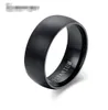 6-13 Zorcvens Fashion Męski Czarny Pierścień Titanium Matowy Gotowy Klasyczna Biżuteria Anel Engagement dla męskich zespołów ślubnych
