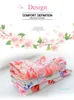 패션-여성의 브리핑 란제리 모달 꽃 인쇄 높은 허리 속옷 여자 팬티 솔리드 귀여운 브리프