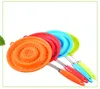 Silicone Colander Folding Noodles Colander drenagem Cesta de fruta vegetal de lavagem Filtro dobrável de silicone Drainer com punho