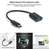 16cm Type-C OTG Adapter Cable USB 3.1 Type C Male To USB 3.0 A Female OTG Data Cord Adapter