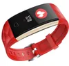 T20 Pulseira Inteligente Pressão Sanguínea Oxigênio Oxigênio Monitor de Frequência Smart Relógio Fitness Tracker IP67 À Prova D 'Água WristWatch para iPhone Android