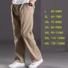 Primavera verão calças casuais masculino tamanho grande 6xl multi bolso jeans oversize cintura elástica mais sweatpants em linha reta