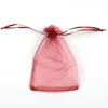 Bulk 5 Size Mixed Organza Jewelry bags Fashion Wedding Party Xmas Gift Packaging Pouches With Drawstring Cheap wholesale