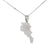 Stainless Steel Fashion Armenia Map Pendant Necklace Country Maps Armenians Charm Jewelry