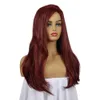 Amazon vende parrucca europea e americana femminile vino rosso commercio estero copertura capelli ricci lunghi5075463