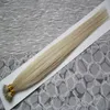 Micro Beads None Remy Nano Ring Links Human Hair Extensions 100 sztuk Brazylijski Dziewiczy włosy 100g