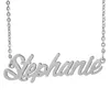 Stephanie Personalizzato personalizzato placcato oro 18 carati in acciaio inossidabile con nome script collana con ciondolo targhetta collane gioielli regalo NL-2430