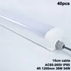 new style IP65 Waterproof Led Tube Light Tri-proof Linear Lamp 4ft 120cm For underground parking ect.
