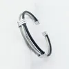 Unique Brand Stainless Steel Charm Bracelets Bangles For Men Women Jewelry Diy Male Silver Cuff Open Sporty Bangle