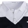 Yyfs Brand Mens Cotordons de algodão colar de camiseta de verão tshirts tshirts mangas curtas Tops de retalhos de retalhos camiseta casual homem sólido 4xl y19063379258