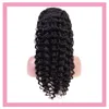 Indien Raw Human Virgin Hair Lace Front 13X4 Perruque Deep Wave Lace Front Wig 10-32inch Deep Curly Wholesale