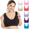 Bras Plus Size Sutiãs Esportivos Ioga Treino Tops de Colheita de Fitness Push Up Ginásio Moda Bras Executar Sem Costura Elástica Full-cup Ajustável 3XL-6XL B4503