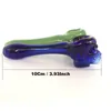 Factory Sale Glass Hand Pipes Skeleton Smoking Burner Tobacco Dry Herb Dabber Rig 10cm Length