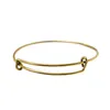 9 färger silver guld färg justerbar tråd Bangle charm armband för kvinnor tjej DIY smycken gör