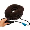 Inflatable Air Compressor Neck Cervical Traction Collar Therapy Massage Pillow Pain Relief Travel Car Cover Cushion