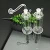 Mini long snuff bottle with filter cartridge Glass bongs Oil Burner Glass Water Pipe Oil Rigs Smoking Rigs Free