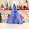 Chapeau de noël à paillettes pour adultes et enfants, accessoires de décoration de père noël, casquette décorative pour fête de noël