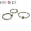 Klasa 23 Titanium BCR Wcięcie Koralik Ring16g 8mm 10mm 12mm Ball Closure Lip Nose Ear Tragus Septum G23 Body Piercing Biżuteria T200507