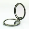 Specchio per il trucco Specchio tascabile Compatto pieghevole portatile Piccolo specchio a mano rotondo Specchio per il trucco Cosmetico in metallo F2906