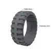 خواتم سيليكون مداس الإطار تصميم المطاط خاتم للرجال 9.0mm على نطاق واسع مع الأخدود السيليكون المرنة خاتم الزواج