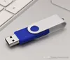 HK Bulk 10PCS LOT Metal Rotating USB 2 0 Flash Drive Pen Drive Thumb Memory Stick 64M 128M 256M 512M 1G 2G 4G 8G 16G 32G for PC La245f