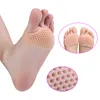 Coussinets d'orteil en gel de silicone souple Absorption des chocs au talon haut Anti-dérapant Coussinet de pied métatarsien Coussinet d'avant-pied Douleur au pied Coussinet de soins de santé